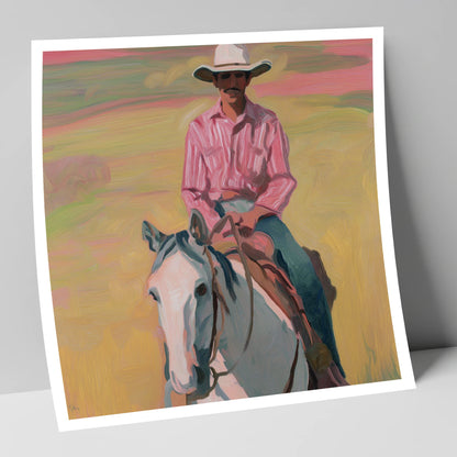 Dusk on the Plains western horse art print