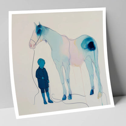 The Gentle Guide horse & rider art print
