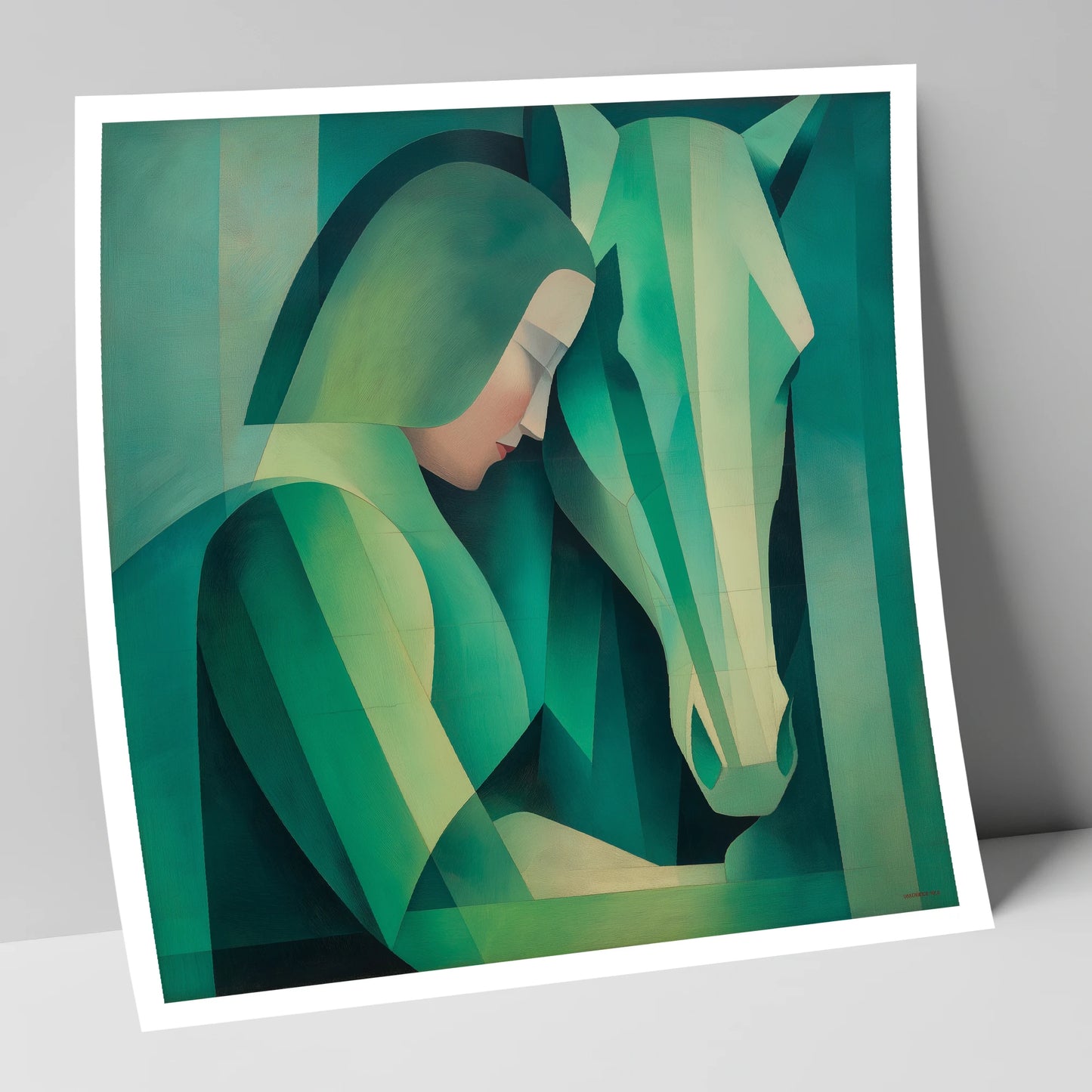 The Emerald Bond horse & rider art print