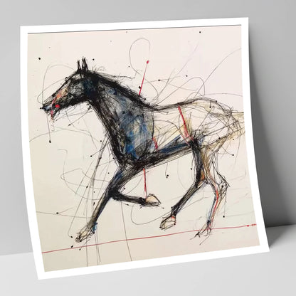 Racing Pulse racing horse art print