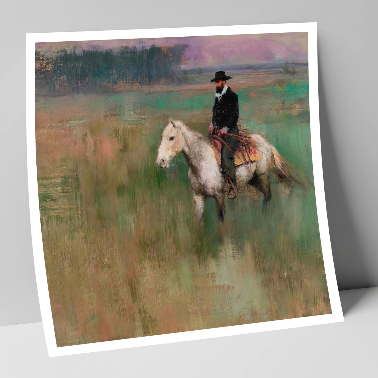 The Quiet Trail western horse art print