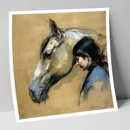 The Silent Bond horse & rider art print