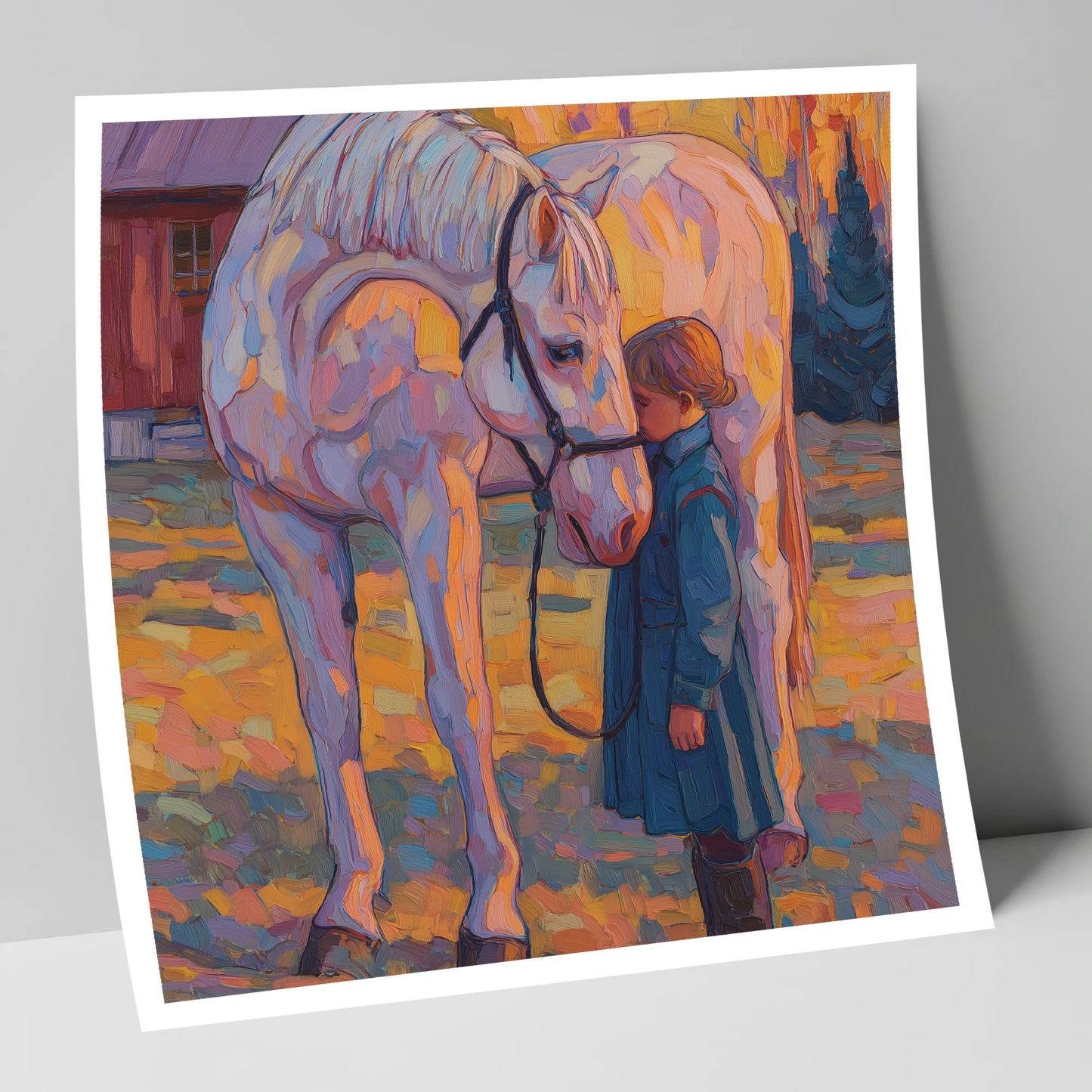 A Quiet Connection horse & rider art print