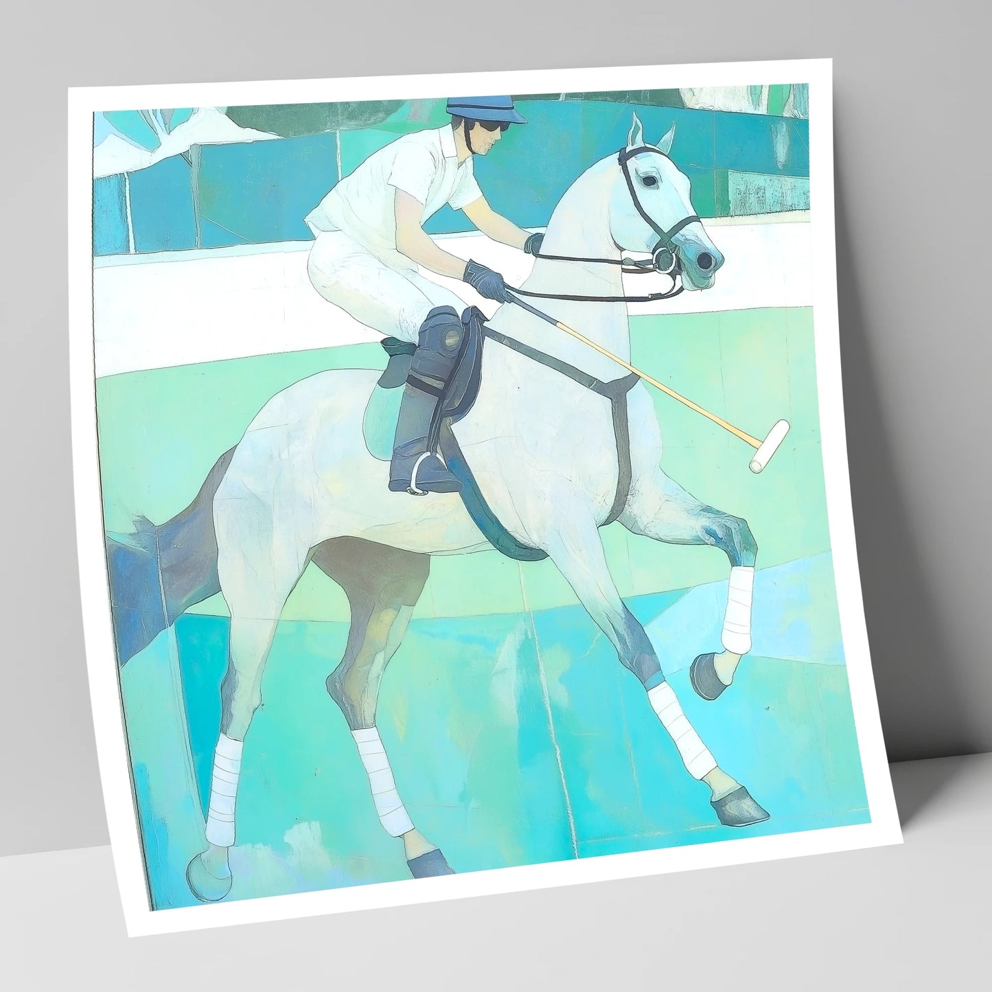The Serene Chukka polo horse art print
