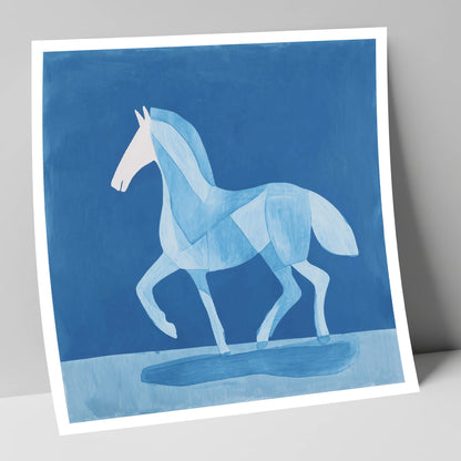 Ice Blue Cadence horse breed art print
