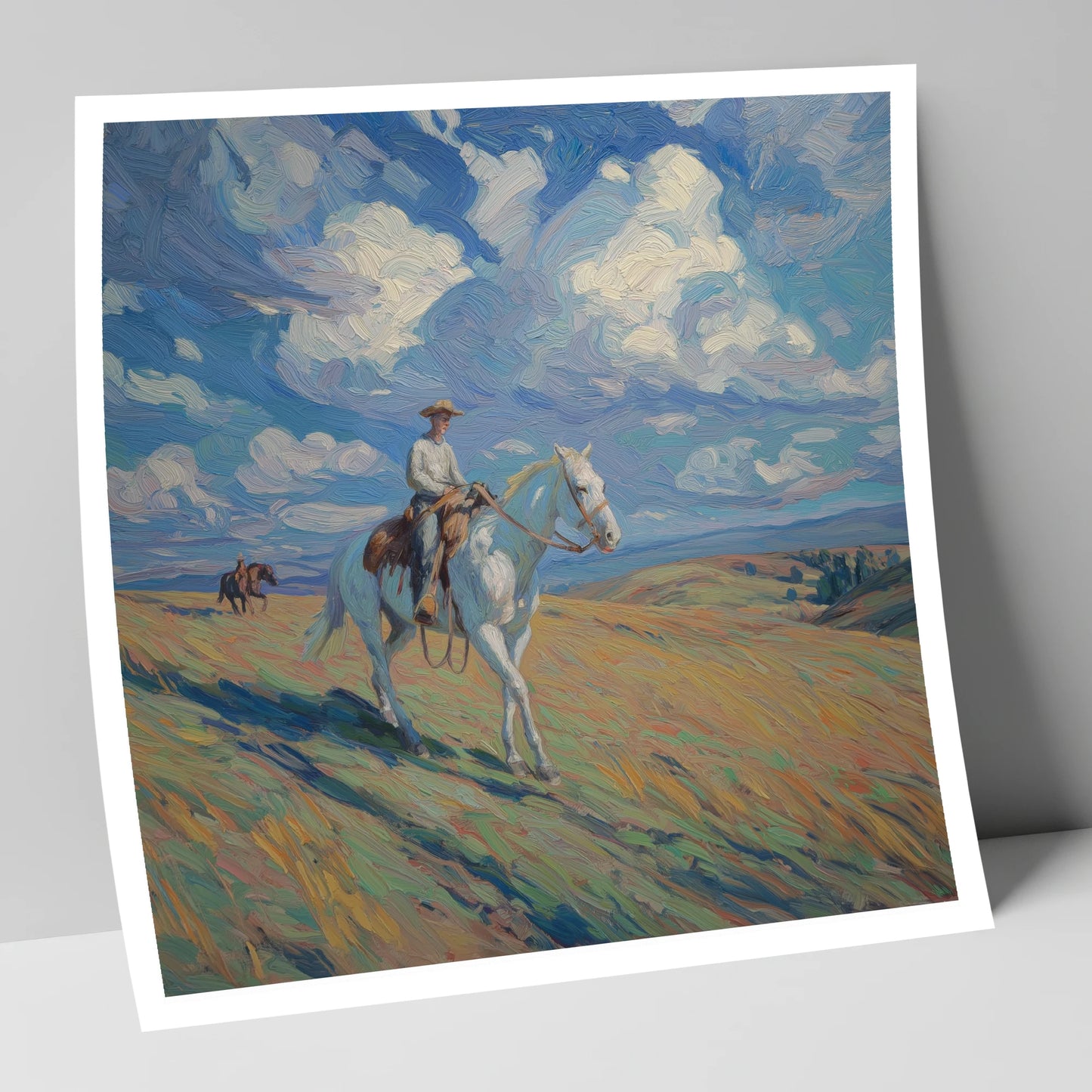 Under Western Skies western horse art print