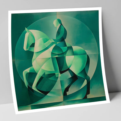 Emerald Cadence dressage horse art print