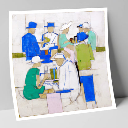 The Racing Crowd racing horse art print