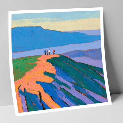 View From The Ridge horse landscape art print
