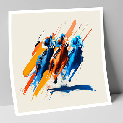The Final Surge racing horse art print