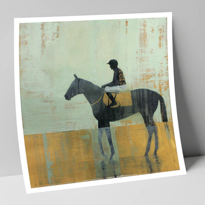 Golden Turf Reflections racing horse art print
