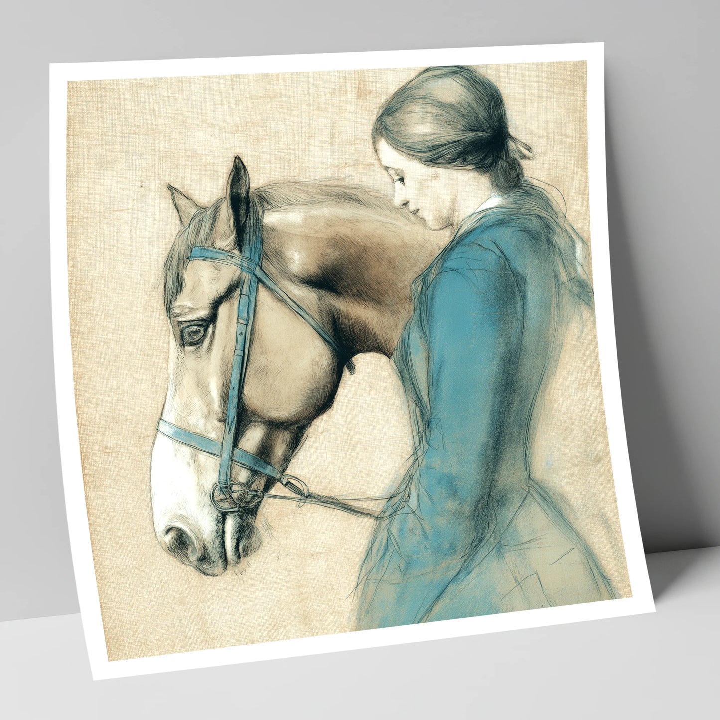 The Silent Bond horse & rider art print