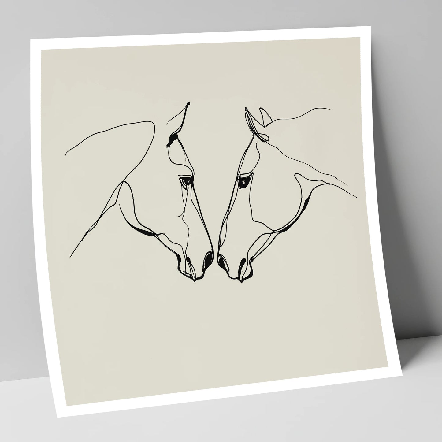 Quiet Connection horse portrait art print