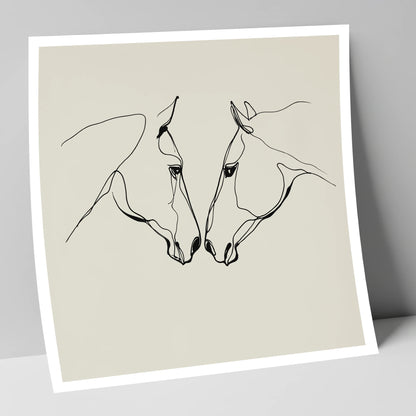 Quiet Connection horse portrait art print