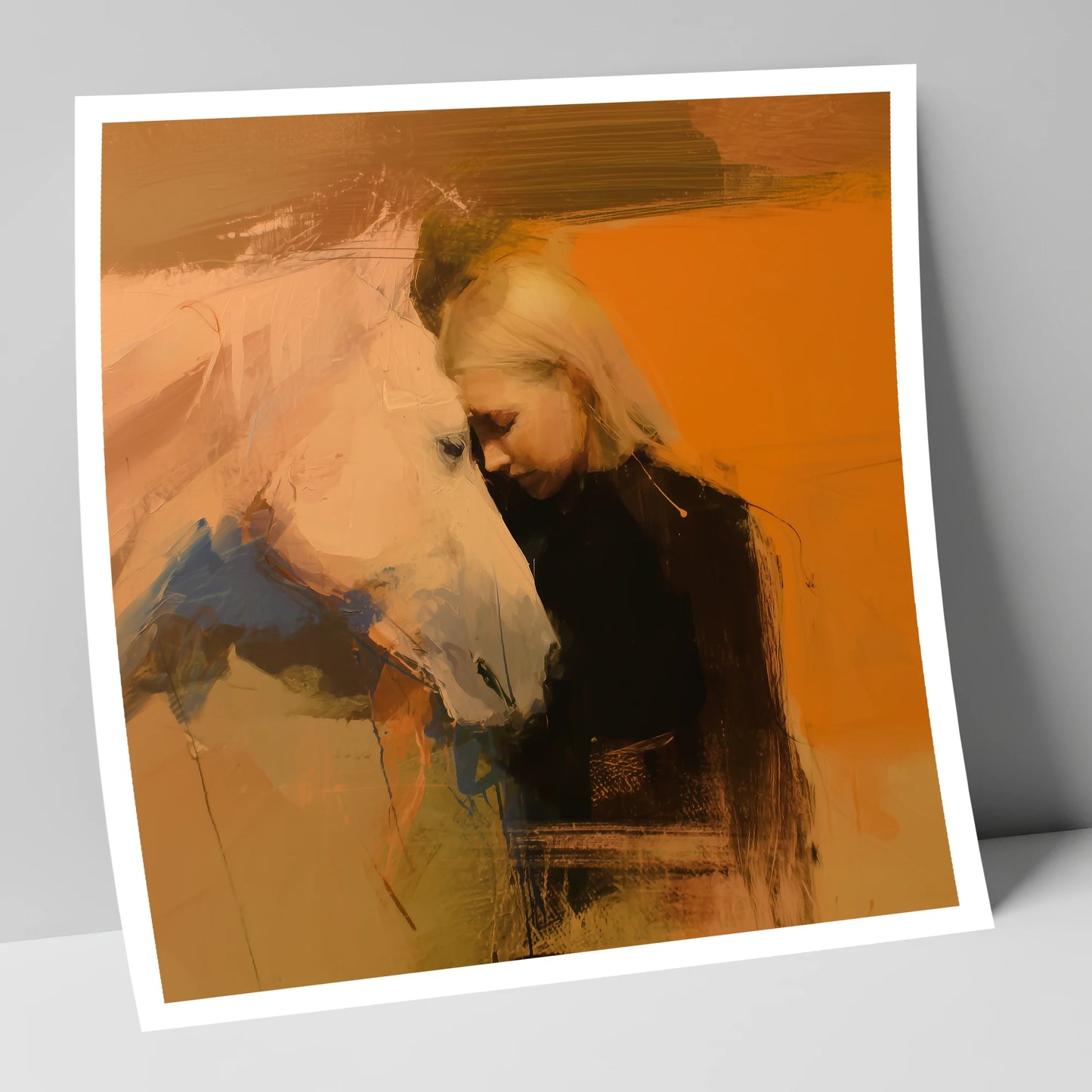 Silent Connection horse & rider art print