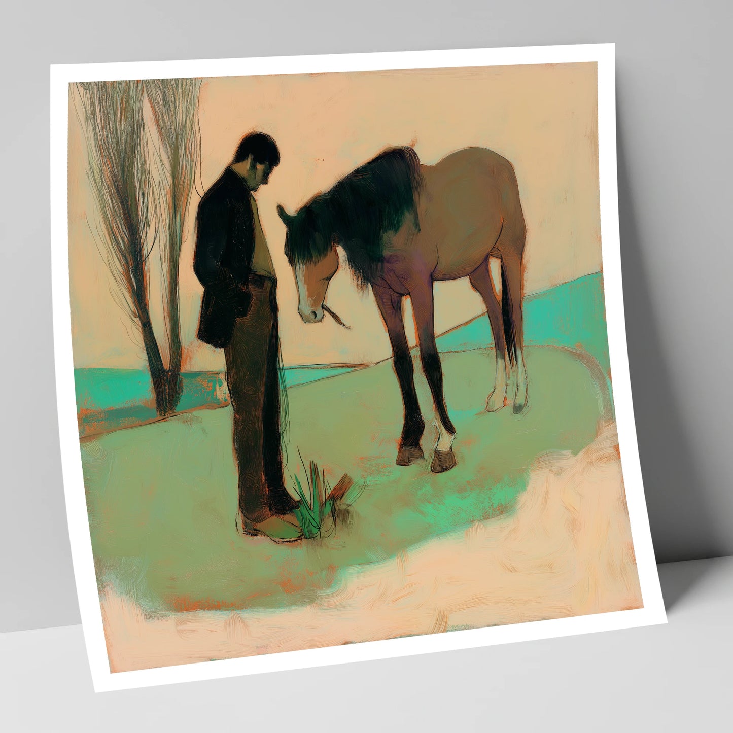 The Quiet Bond horse & rider art print