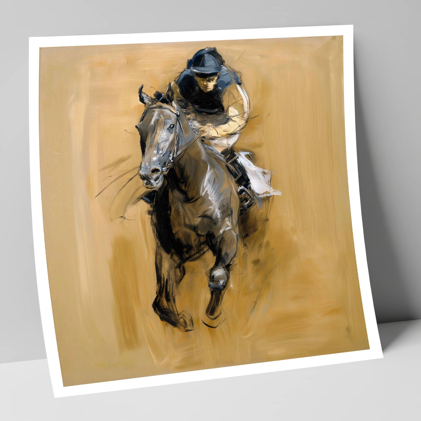 The Final Furlong racing horse art print