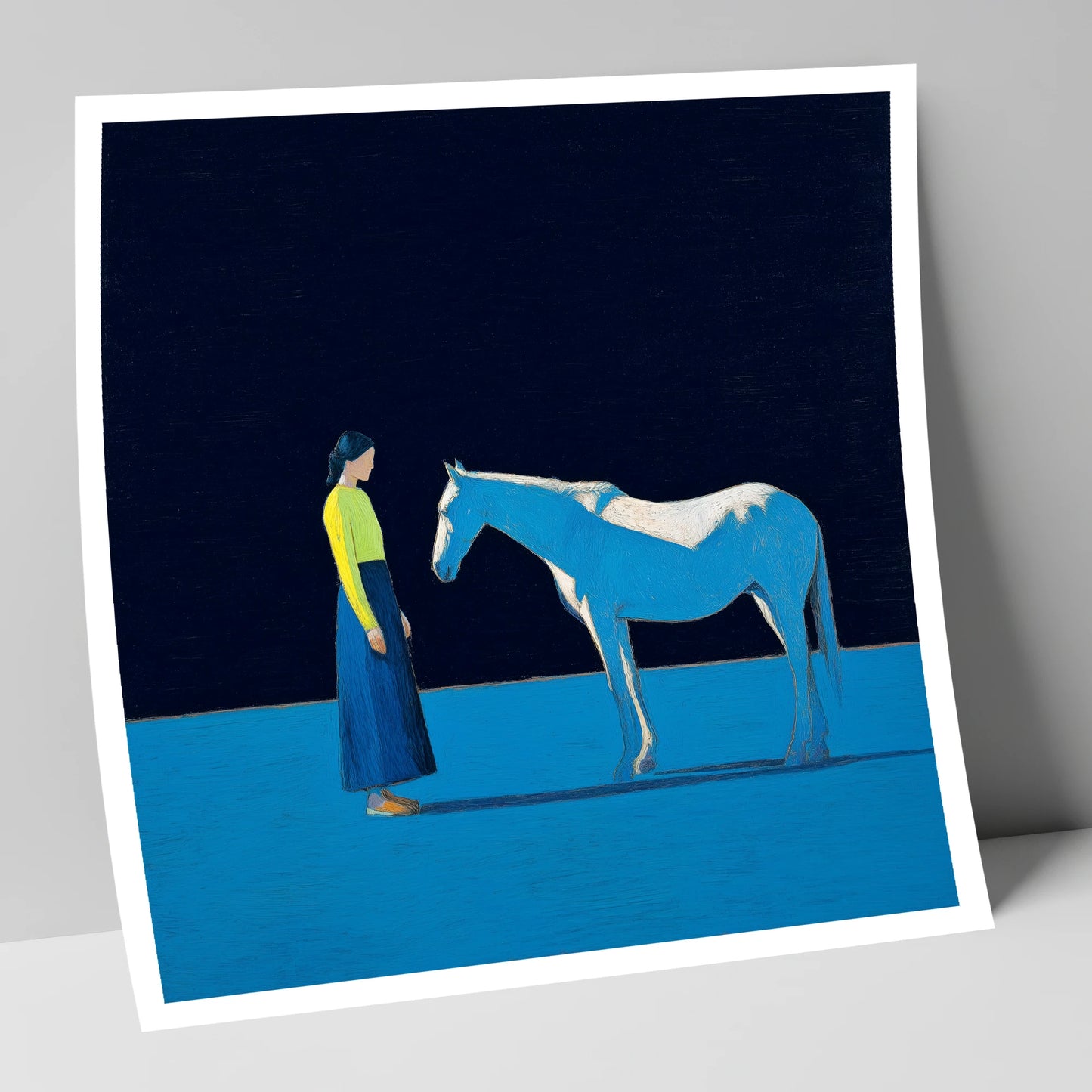 A Quiet Connection horse & rider art print