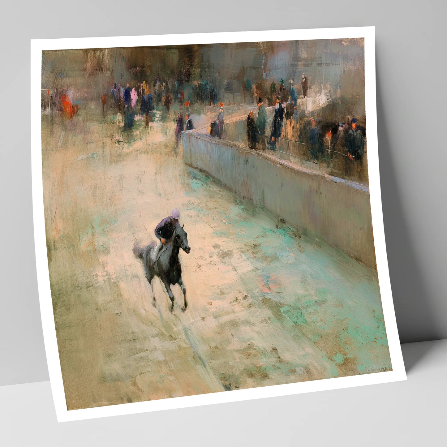 Echoes of the Track racing horse art print