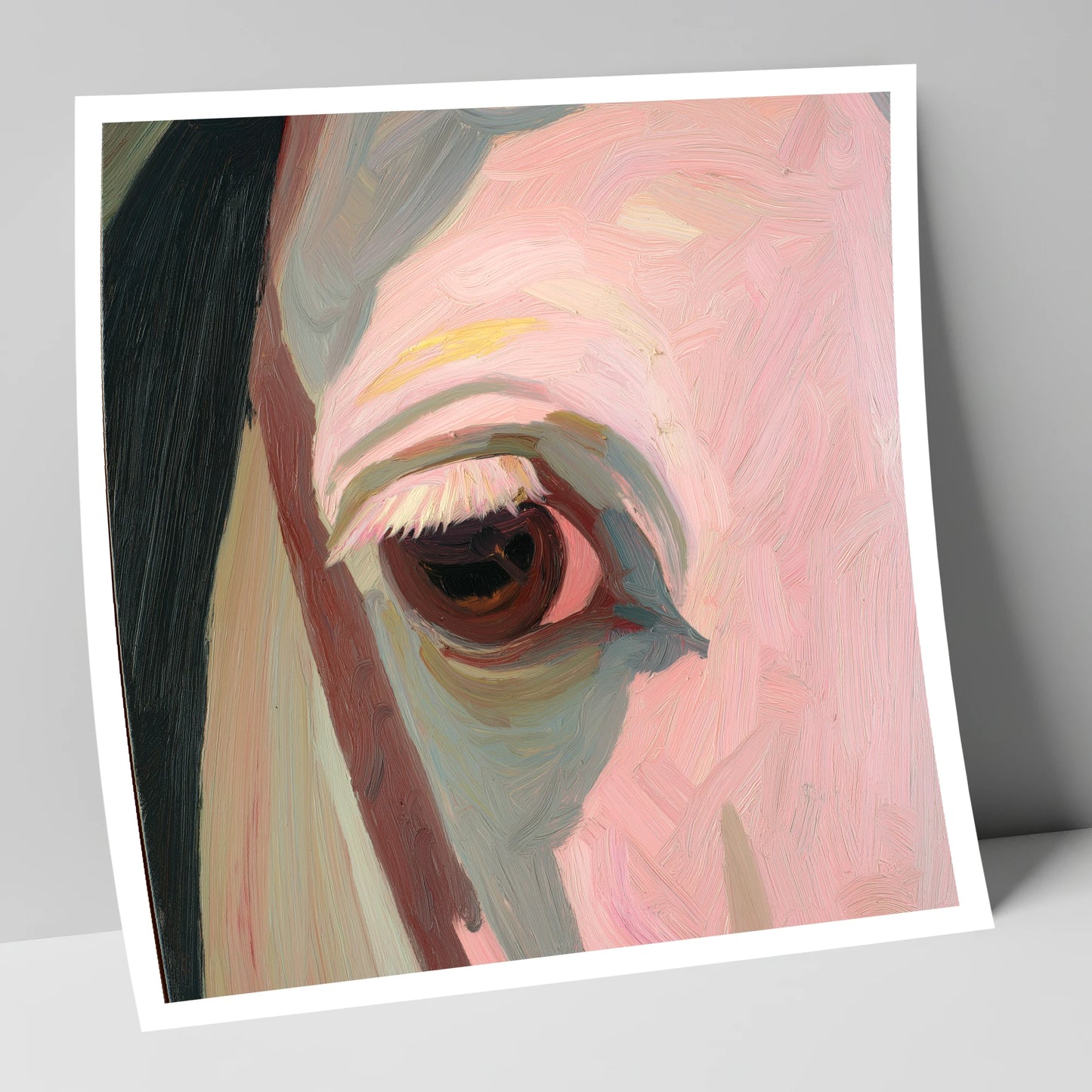 A Gentle Gaze horse portrait art print
