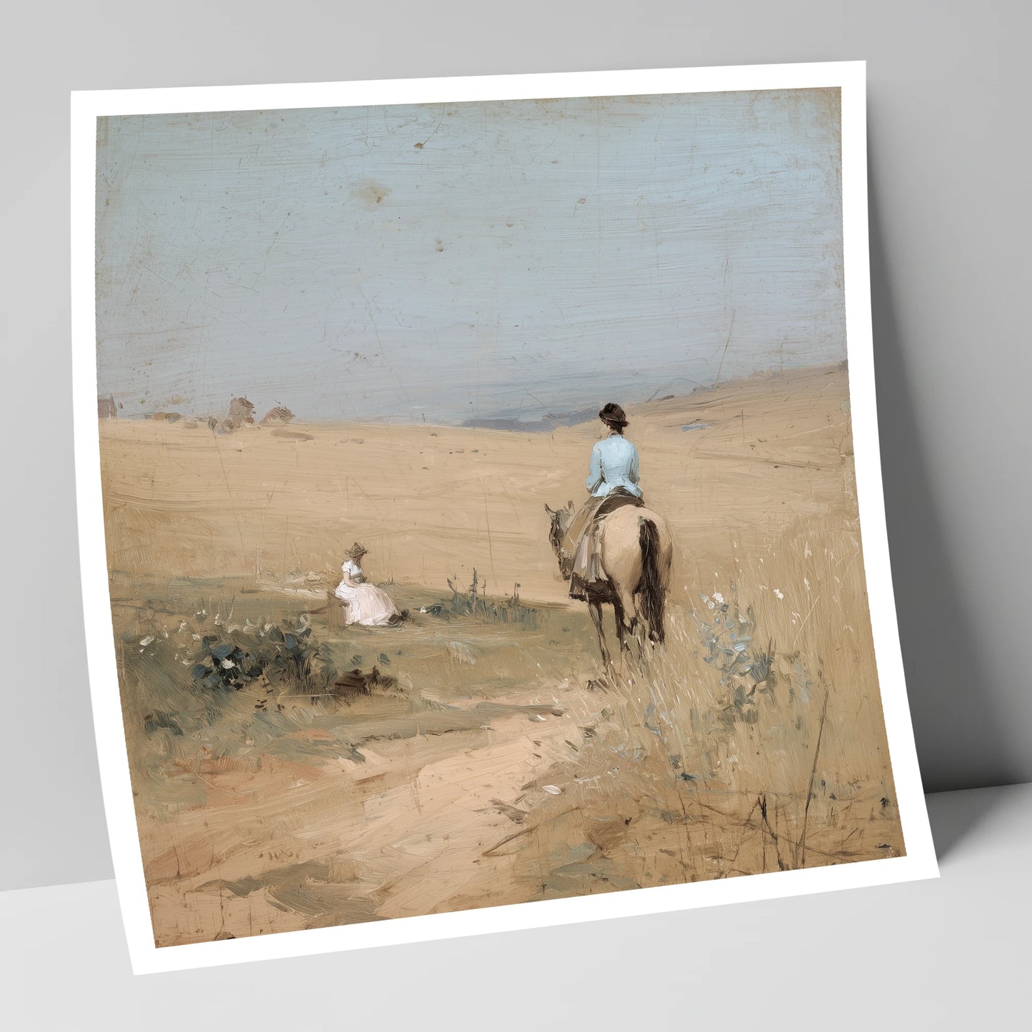 Hazy Summer Ride horse & rider art print