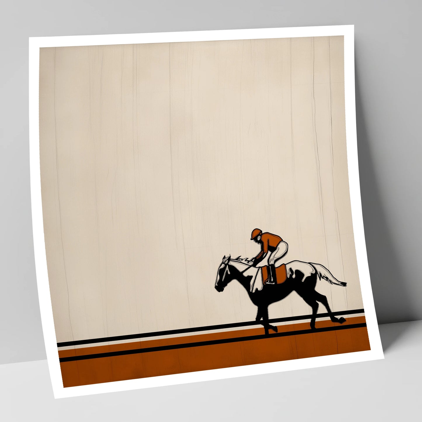 The Final Furlong racing horse art print