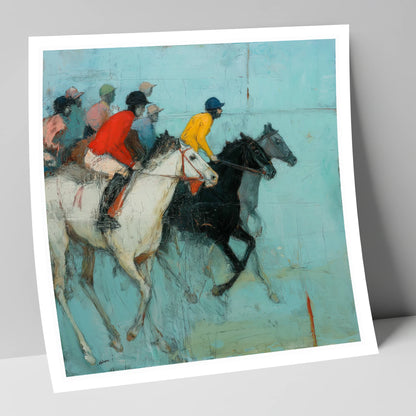 The Inside Rail racing horse art print