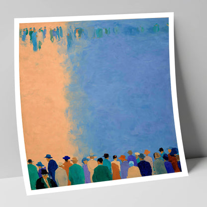Waiting for the Field racing horse art print