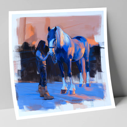 The Gentle Bond horse & rider art print