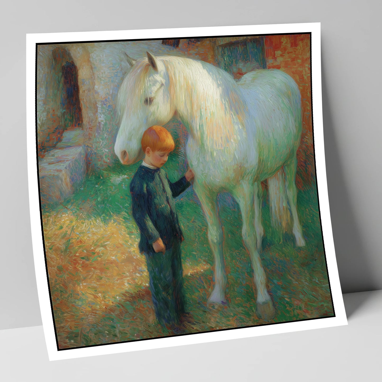 A Quiet Understanding horse & rider art print