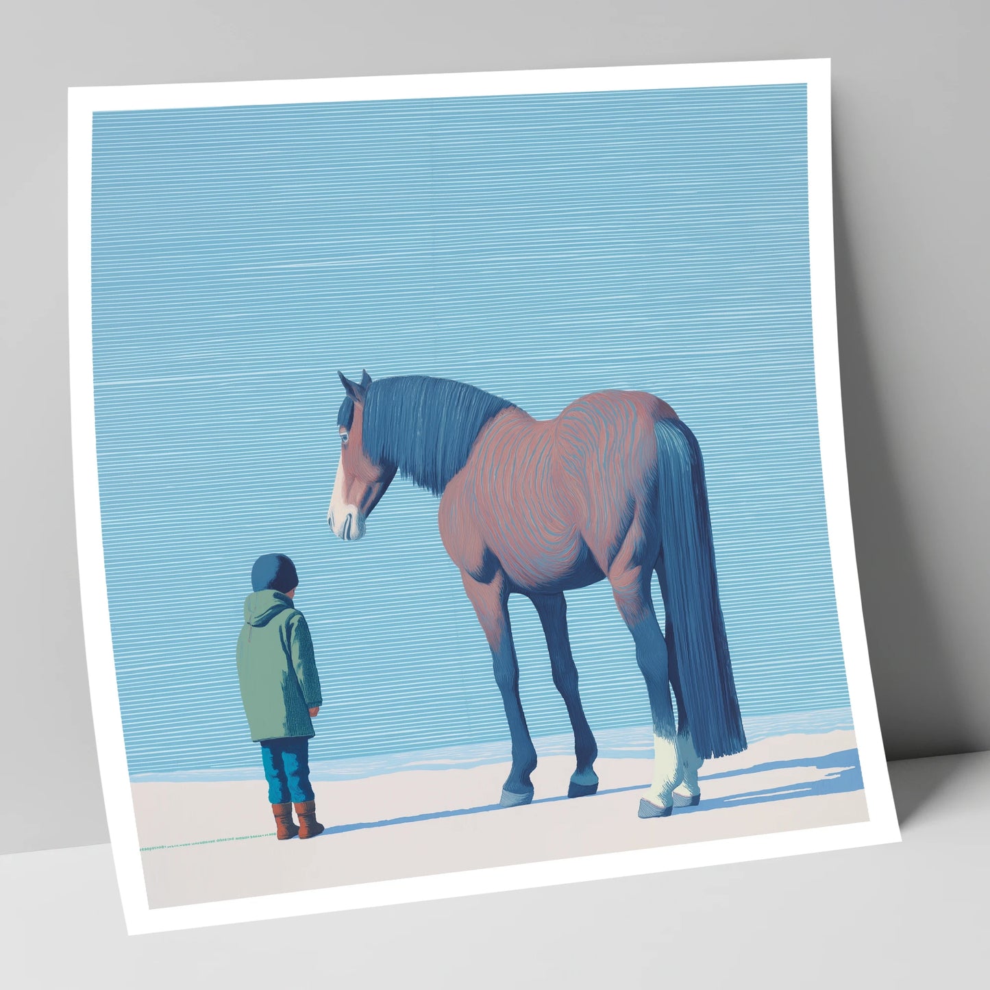 A Quiet Understanding horse & rider art print