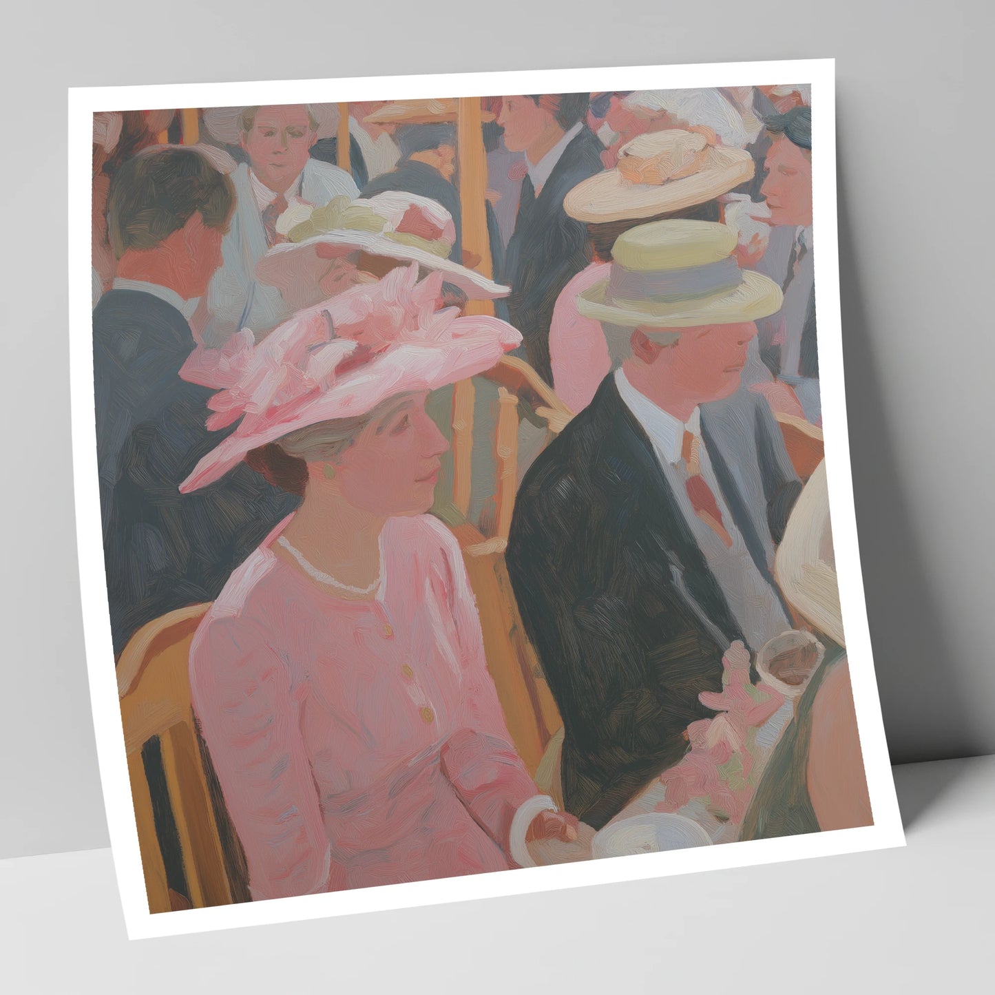 Summer Meet Elegance racing horse art print