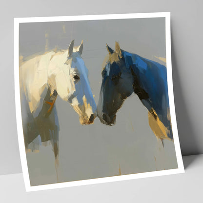 Quiet Encounter horse portrait art print