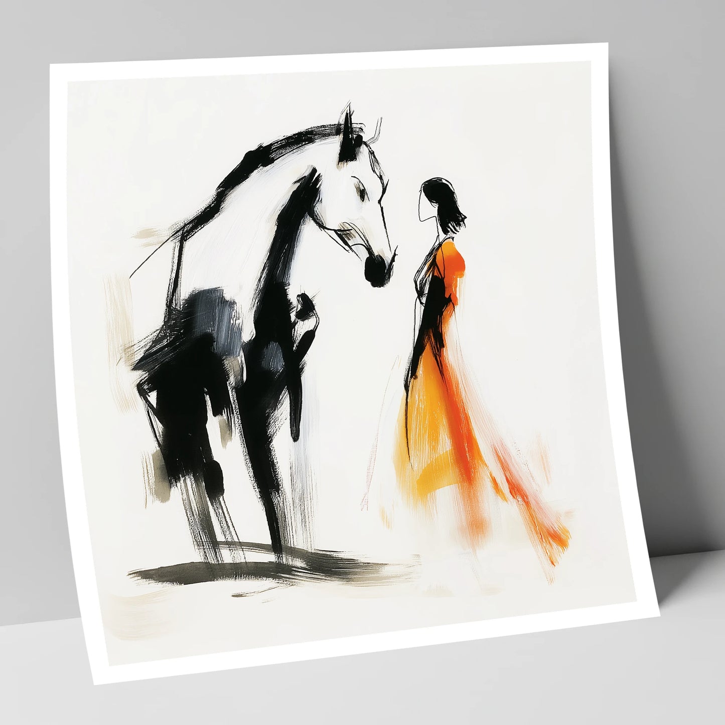 The Silent Connection horse & rider art print