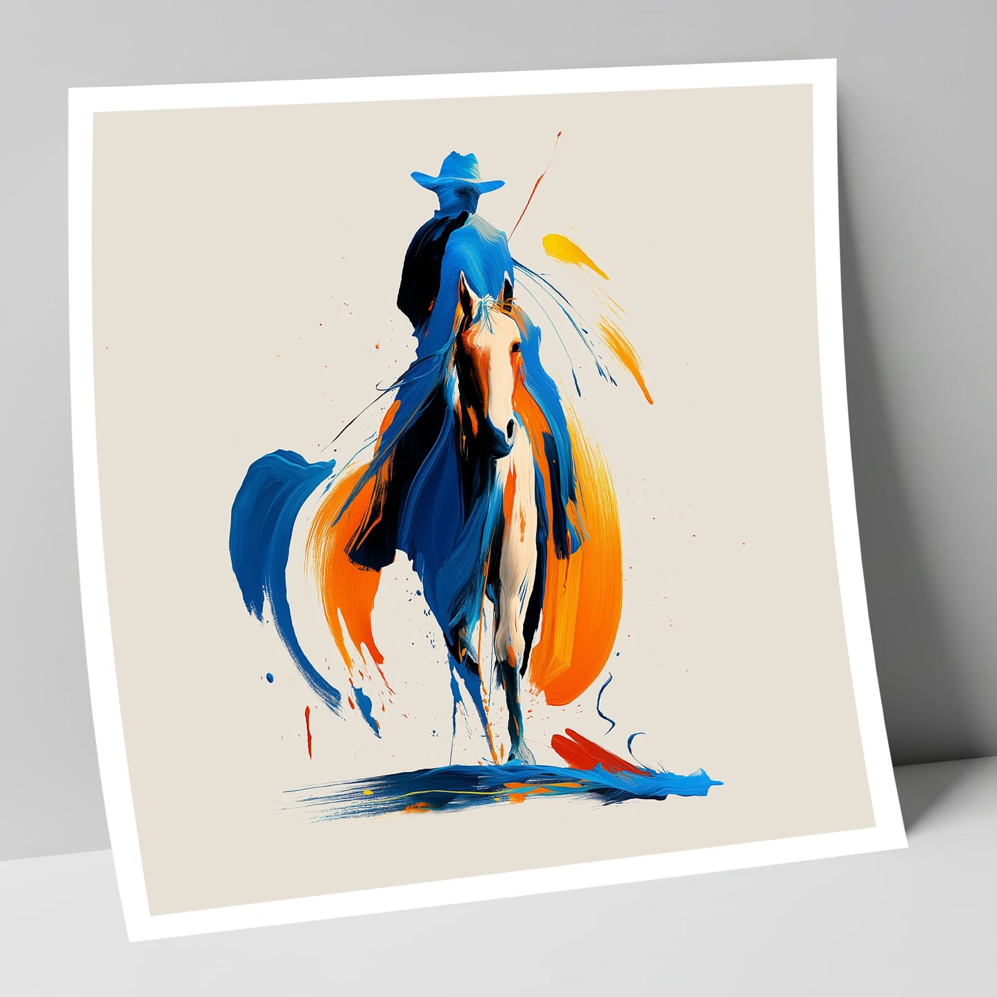Cobalt Western Spirit western horse art print