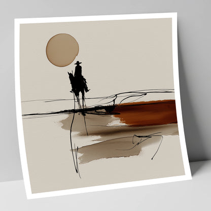 Horizon Rider western horse art print