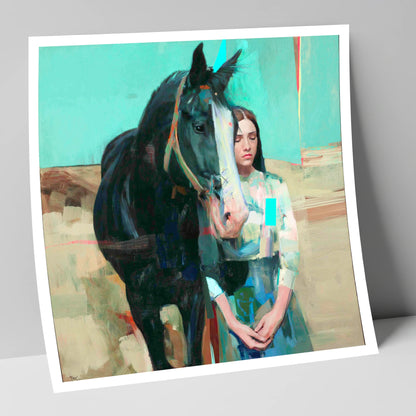 The Quiet Bond horse & rider art print