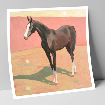 Quiet Grace in Pastel horse breed art print
