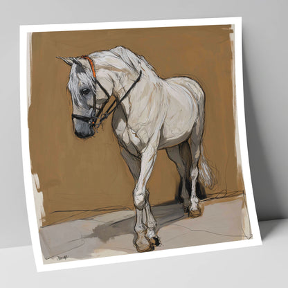 Quiet Contemplation horse portrait art print
