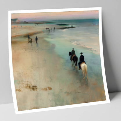 Reflections on the Shore horse landscape art print