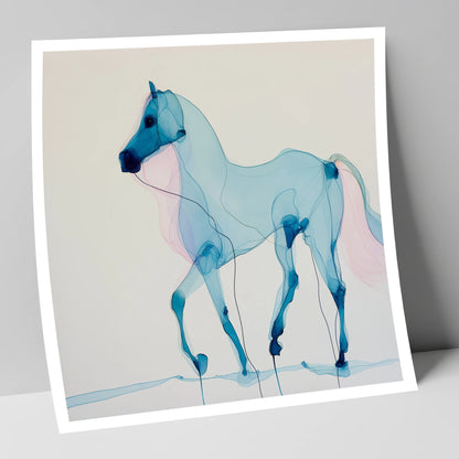 Cerulean Grace horse breed art print