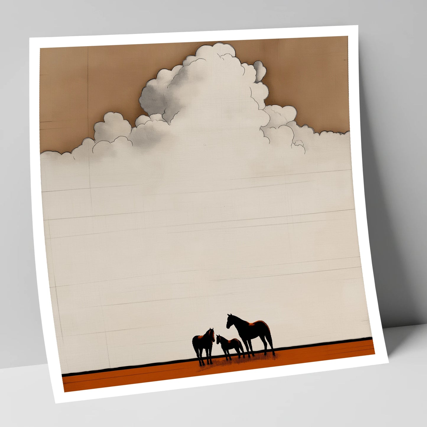 Under the Endless Sky horse landscape art print