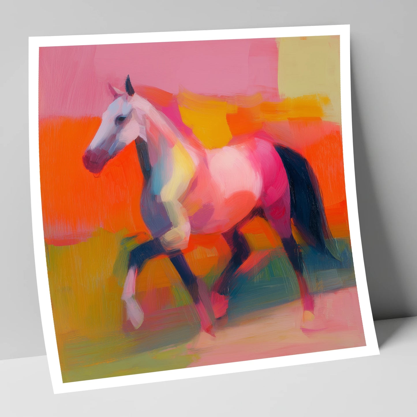 Vivid Equine Stride horse breed art print