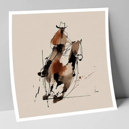 Western Momentum western horse art print