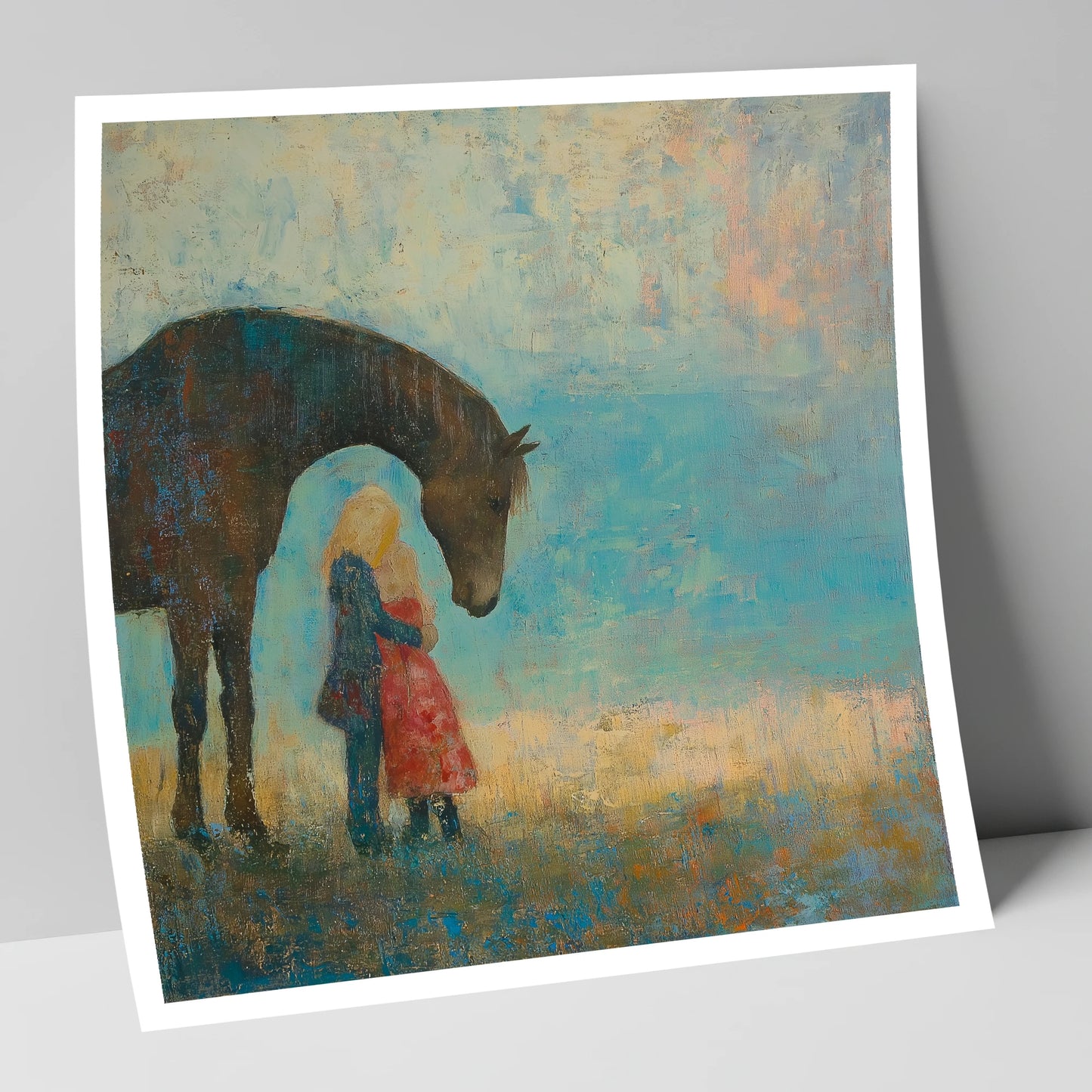 A Quiet Guardian horse & rider art print