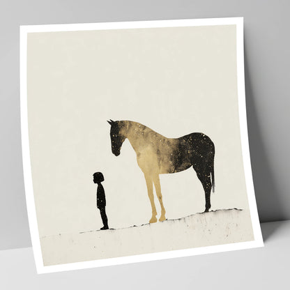 Celestial Bond horse & rider art print
