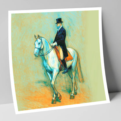 The Classical Master dressage horse art print