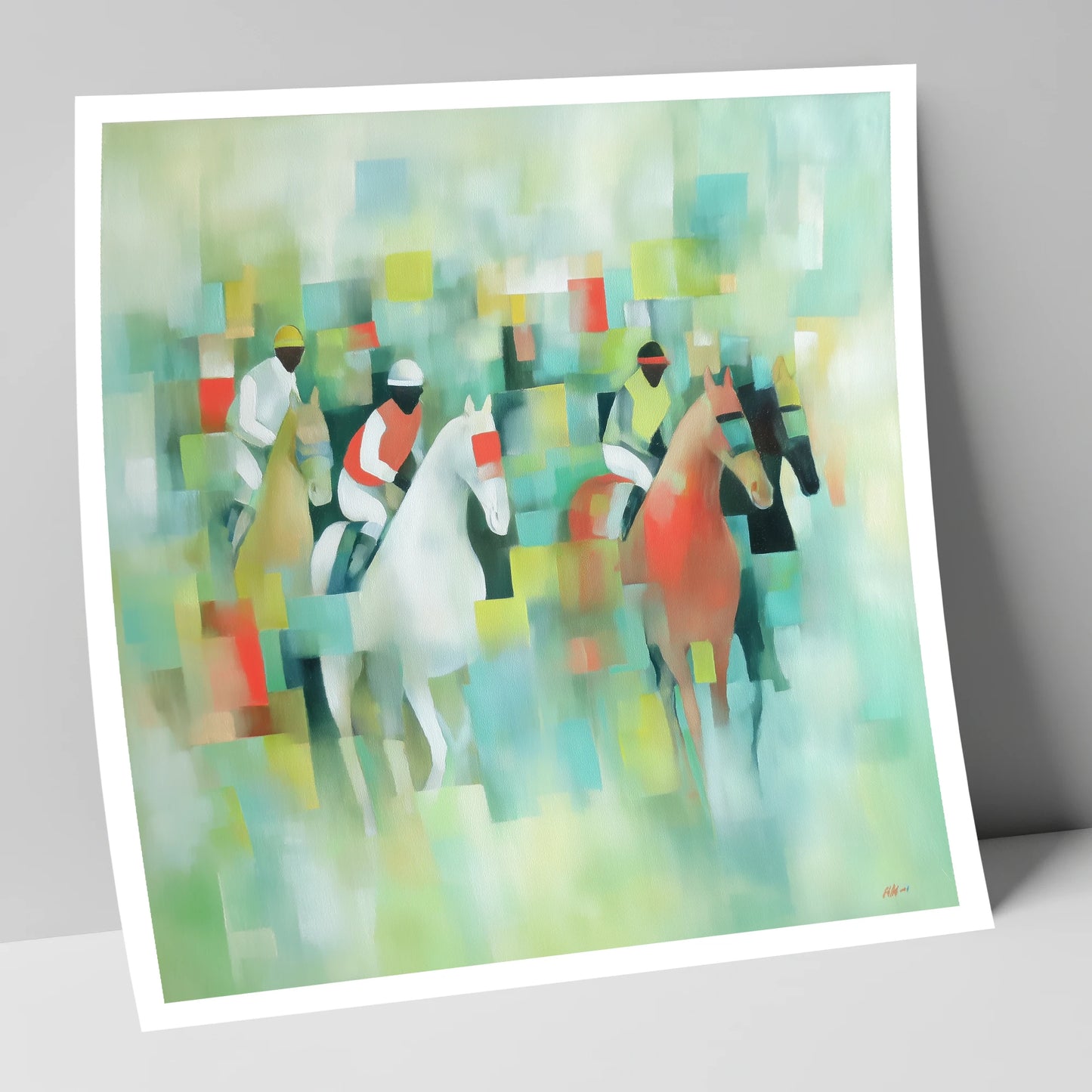 Prismatic Racing Silks racing horse art print