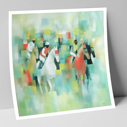 Prismatic Racing Silks racing horse art print