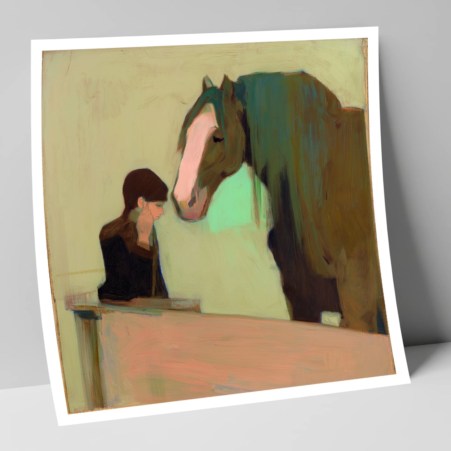 Silent Understanding horse & rider art print